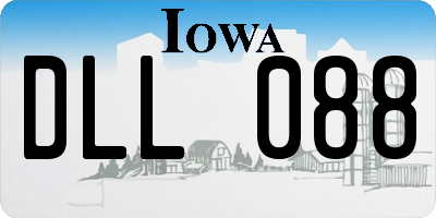 IA license plate DLL088