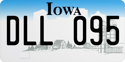 IA license plate DLL095