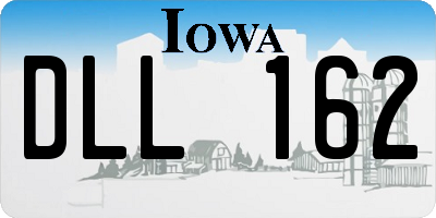IA license plate DLL162