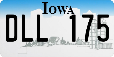IA license plate DLL175