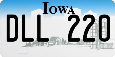 IA license plate DLL220