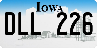 IA license plate DLL226
