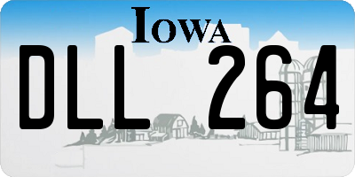 IA license plate DLL264