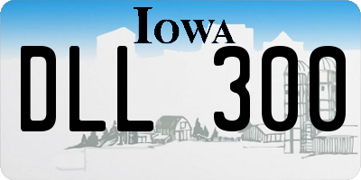 IA license plate DLL300