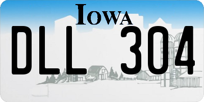 IA license plate DLL304