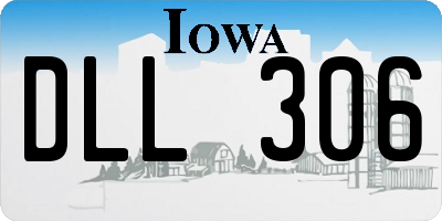 IA license plate DLL306