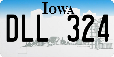 IA license plate DLL324