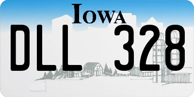 IA license plate DLL328