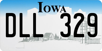 IA license plate DLL329