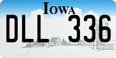 IA license plate DLL336
