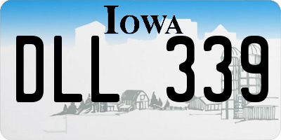 IA license plate DLL339