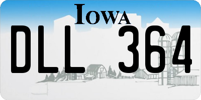 IA license plate DLL364