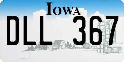 IA license plate DLL367
