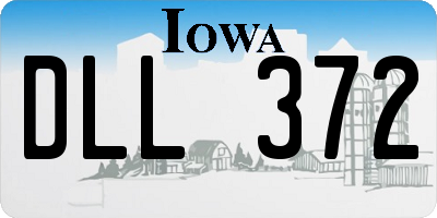 IA license plate DLL372