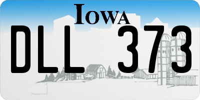 IA license plate DLL373