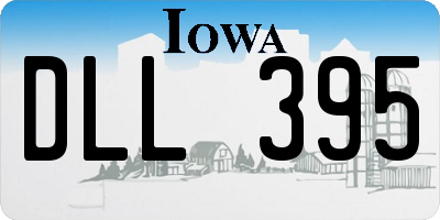 IA license plate DLL395