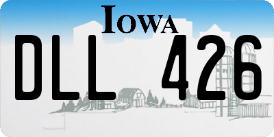 IA license plate DLL426