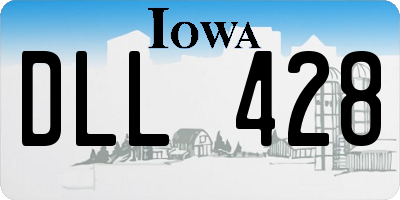 IA license plate DLL428