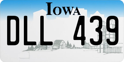 IA license plate DLL439