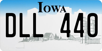 IA license plate DLL440