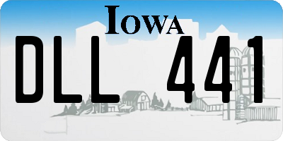 IA license plate DLL441