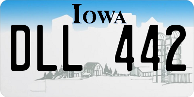 IA license plate DLL442