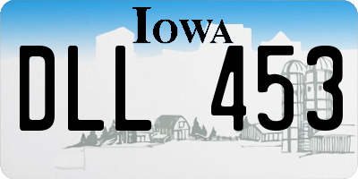 IA license plate DLL453