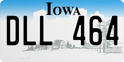 IA license plate DLL464