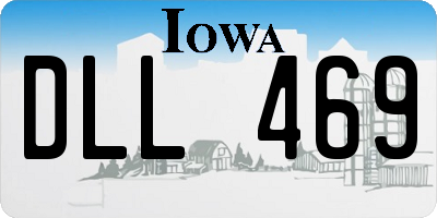 IA license plate DLL469
