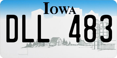 IA license plate DLL483