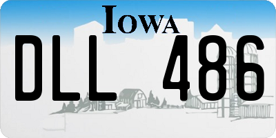 IA license plate DLL486