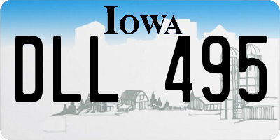 IA license plate DLL495