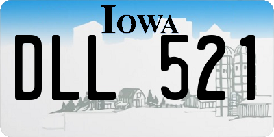 IA license plate DLL521