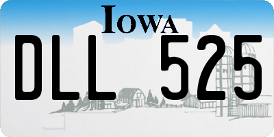 IA license plate DLL525