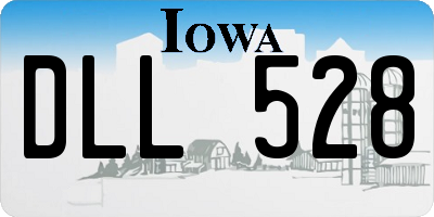 IA license plate DLL528
