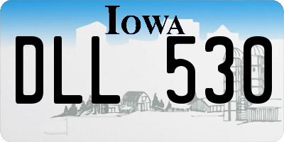 IA license plate DLL530