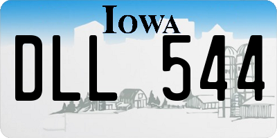 IA license plate DLL544