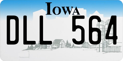 IA license plate DLL564