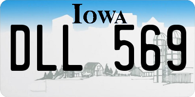 IA license plate DLL569