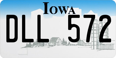 IA license plate DLL572