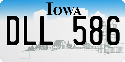 IA license plate DLL586