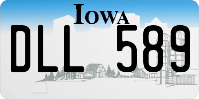 IA license plate DLL589