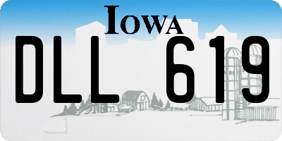IA license plate DLL619