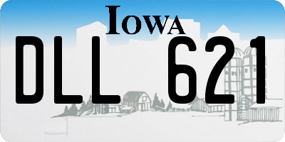 IA license plate DLL621