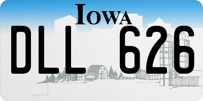 IA license plate DLL626