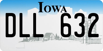 IA license plate DLL632