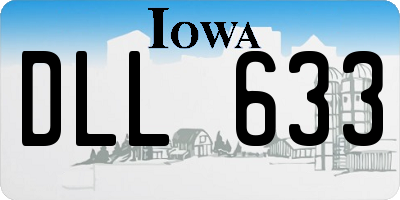 IA license plate DLL633