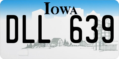 IA license plate DLL639