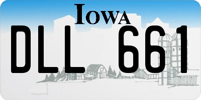 IA license plate DLL661
