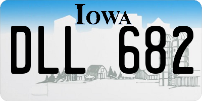 IA license plate DLL682